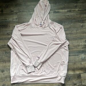 Thin, women’s, champion hoodie, blush pink